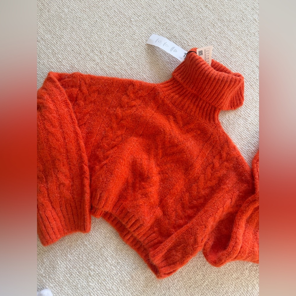 Zara knitted turtleneck sweter top cardigan - Picture 8 of 8